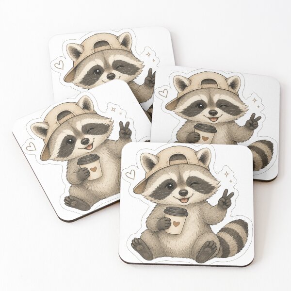 Item preview, Cute Raccoon Mood designed and sold by NeoSakura.