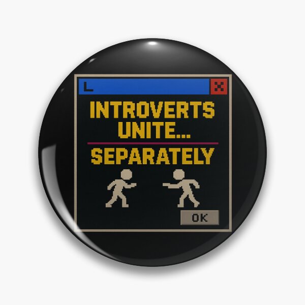 Item preview, Introverts Unite… Separately – Humor Internet Retro Introversión designed and sold by Mad Factory Designs.