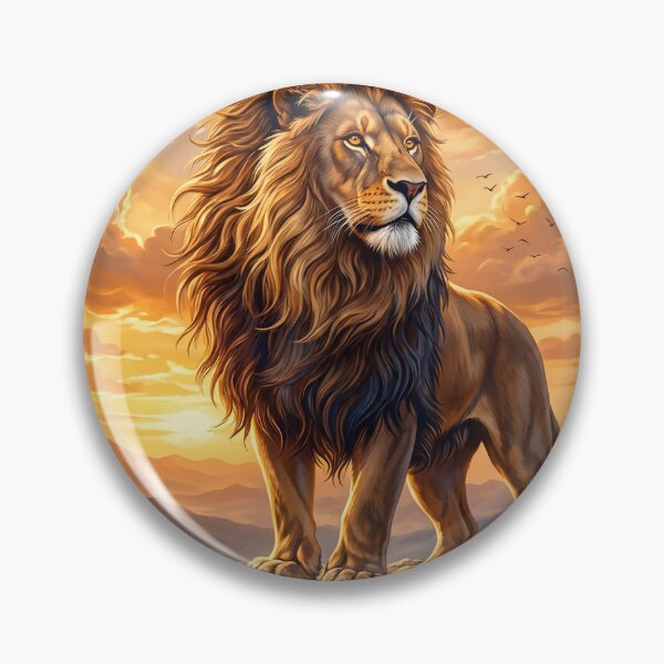 Item preview, Majestic Lion Above The Mountains designed and sold by Origamoart.