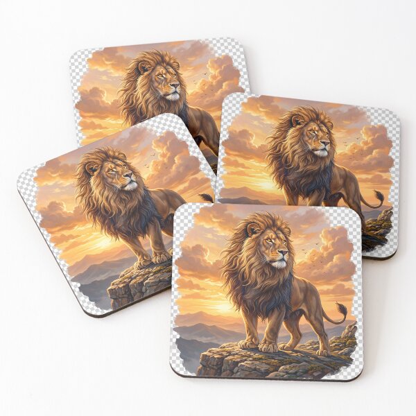 Item preview, Majestic Lion Above The Mountains designed and sold by Origamoart.