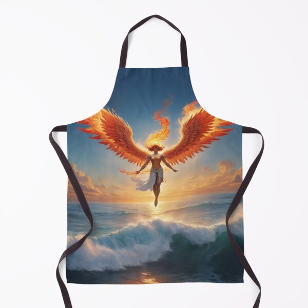 Item preview, Fire Angel Over The Ocean designed and sold by GenesisArtis.