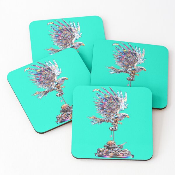 Item preview, Psychedelic Holographic Eagle - Iridescent Rainbow Bird designed and sold by RAYBIL.