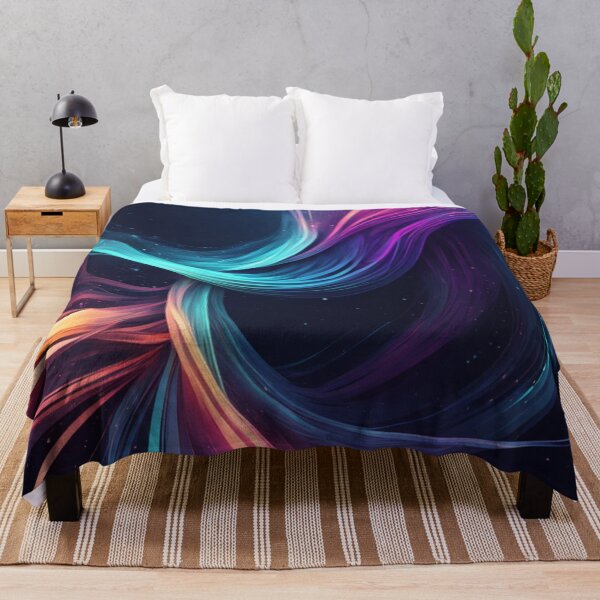 Item preview, Vibrant Cosmic Neon Fluid Swirl Art designed and sold by Harmonic_Layers.