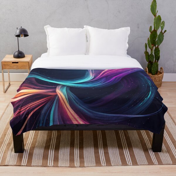 Item preview, Vibrant Cosmic Neon Fluid Swirl Art designed and sold by Harmonic_Layers.