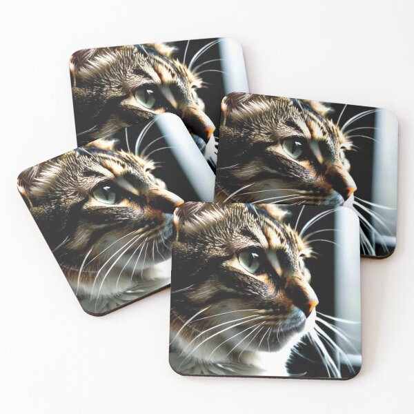 Item preview, Animals - Tabby Cat, Feline Portrait with an Intense Gaze designed and sold by World-Pets.