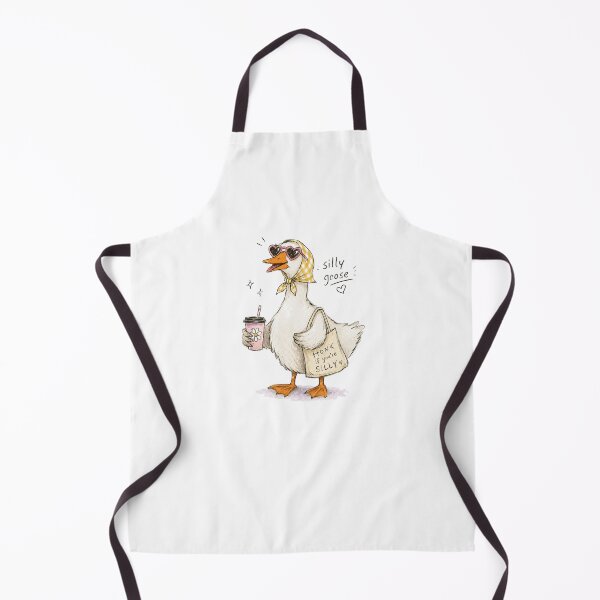 Item preview, Silly Goose Iced Coffee Aesthetic Cottagecore Duck Illustration designed and sold by poppet103.
