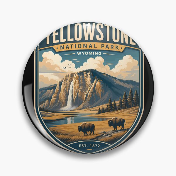 Item preview, Yellowstone National Park – Adventure in the Land of Geysers and Wildlife designed and sold by FrontierCosmic.