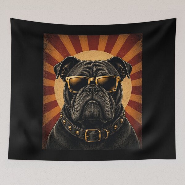 Item preview, Badass Boss Bulldog - Urban Street Style Graphic Art designed and sold by Theshop611.