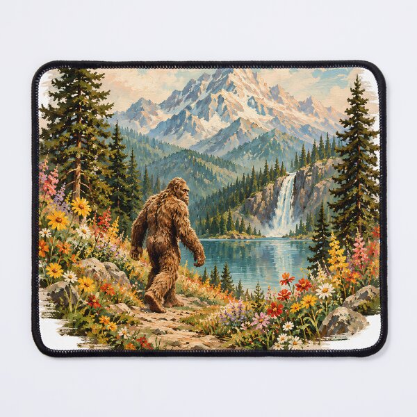 Item preview, Big Foot Retro Nature Wildflower Vintage Art designed and sold by VGAfanatic.