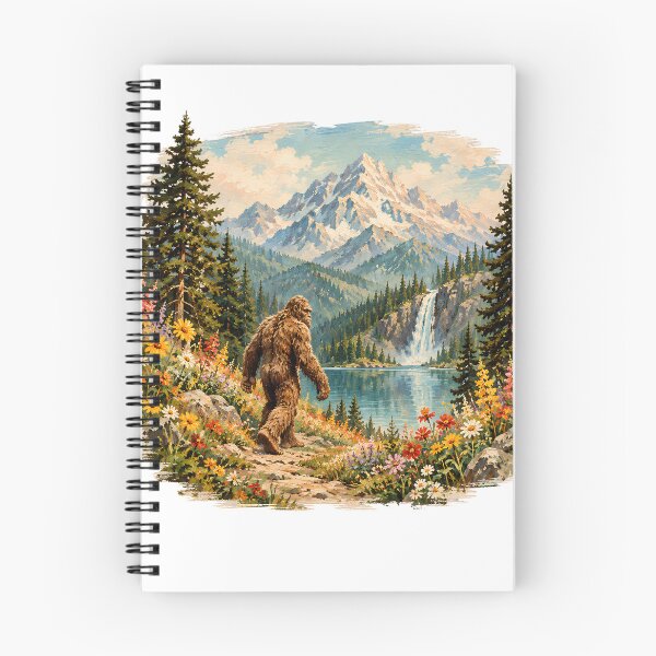 Item preview, Big Foot Retro Nature Wildflower Vintage Art designed and sold by VGAfanatic.