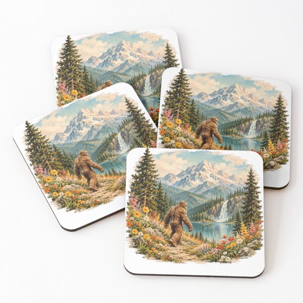 Item preview, Big Foot Retro Nature Wildflower Vintage Art designed and sold by VGAfanatic.