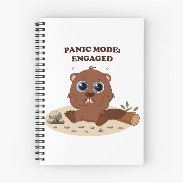 Item preview, Whimsy Woodland Animal Beaver (Panic Mode: Engaged) designed and sold by MascarenoM.