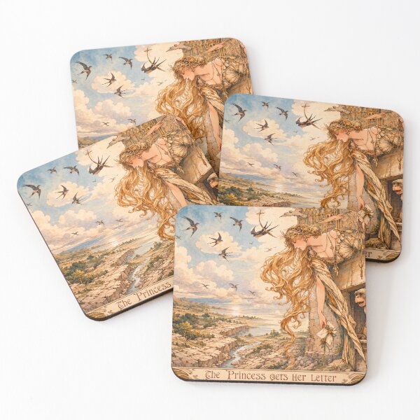 Item preview, Princess Letter Art Nouveau Fantasy Wall Decor designed and sold by RickE.