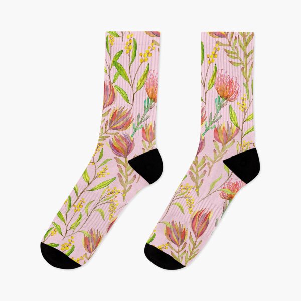 Item preview, Hot House Protea Watercolour Floral/Exotic Vibrant Botanical on Pink designed and sold by Moritza Jarman Design.