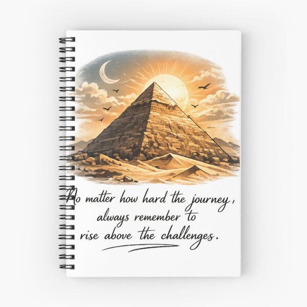 Item preview, Rise Above the Challenges – Pyramid Inspirational T-Shirt | Ancient Egypt Motivation Graphic Hoodie designed and sold by Lifehackerplus1.