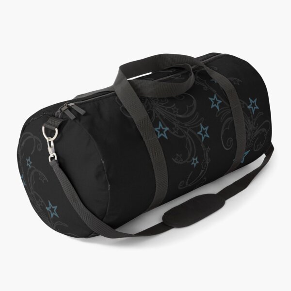 Item preview, y2k black and blue vector flourish with stars designed and sold by BrontesWhimsyStore.