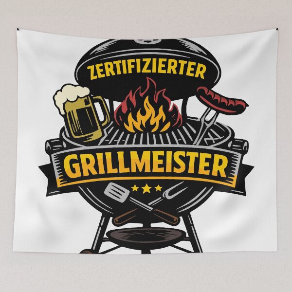 Item preview, Certified Grill Master – BBQ Gift designed and sold by Pommes im Bett.