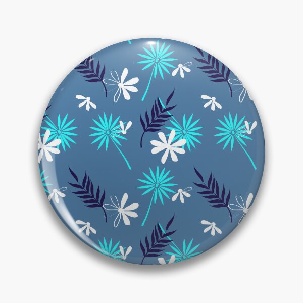 Item preview, Teal Turquoise Starburst Floral Pattern with Daisies Seamless Design designed and sold by 555Design.