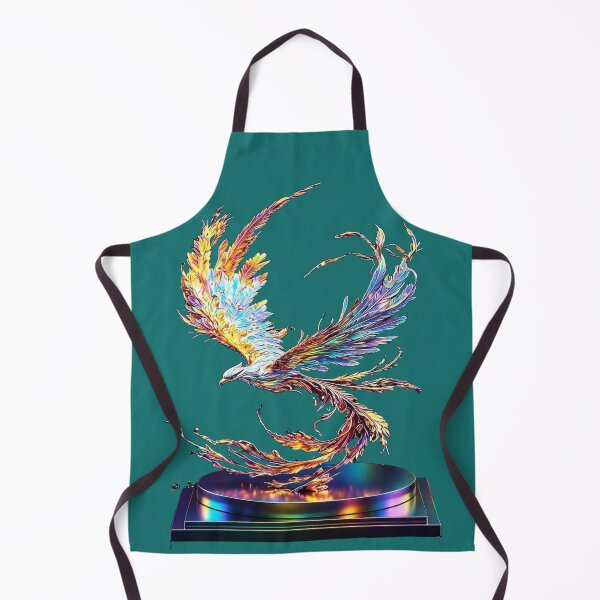 Item preview, Iridescent Rainbow Phoenix - Mythical Bird with Holographic Feathers designed and sold by RAYBIL.