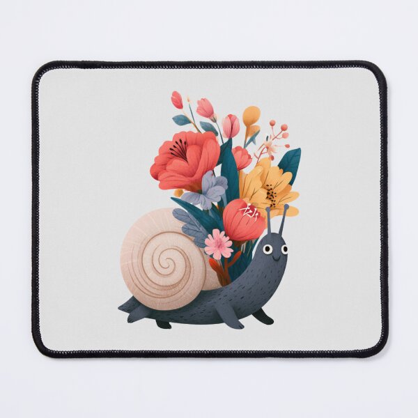 Item preview, Floral Snail designed and sold by bubblyrainbow.