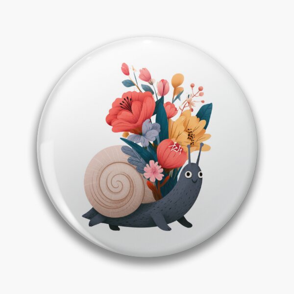 Item preview, Floral Snail designed and sold by bubblyrainbow.
