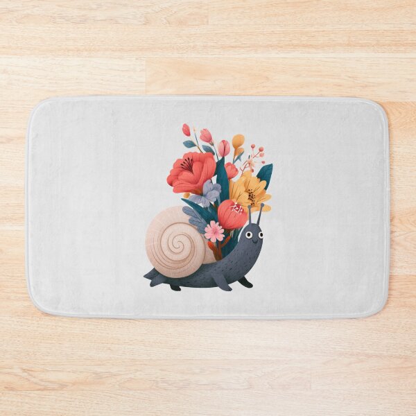 Item preview, Floral Snail designed and sold by bubblyrainbow.