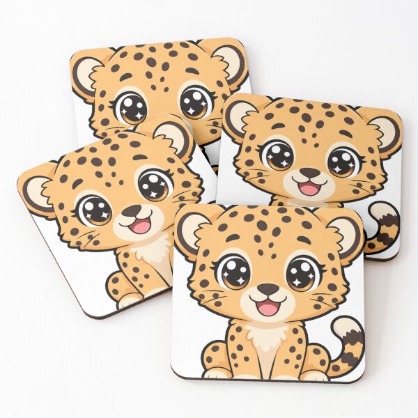 Item preview, Born To Stand Out Cute Kawaii Cheetah with Spots designed and sold by BoosterShop.