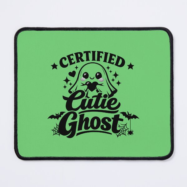 Item preview, Certified Cutie Ghost | Cute Kawaii Halloween Ghost with Bats & Spider Webs designed and sold by DesignHouse07.