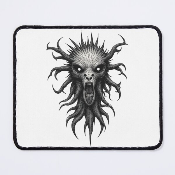 Item preview, Screaming Demon Creature Dark Horror Illustration designed and sold by Oddifys.