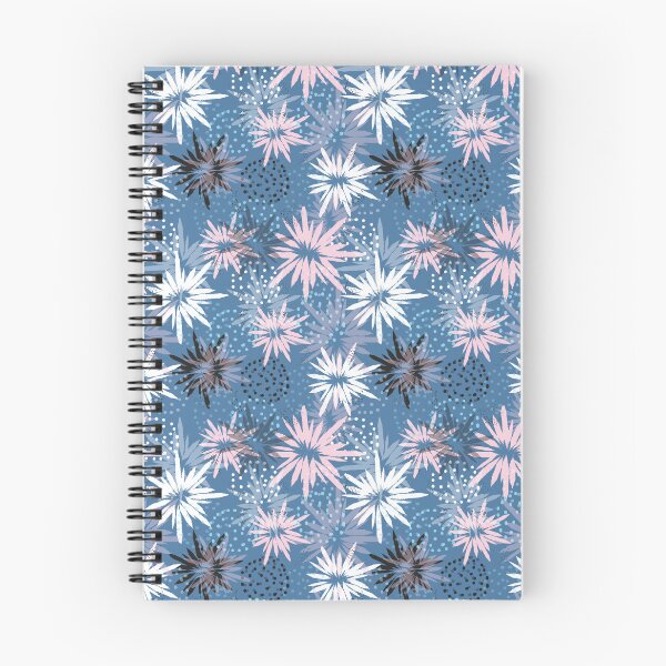 Item preview, Pink Blue Starburst Daisy Pattern with Dotted Textured Circles Design designed and sold by 555Design.