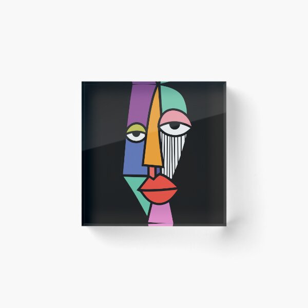 Item preview, Colorful Geometric Abstract Face designed and sold by MTacher.