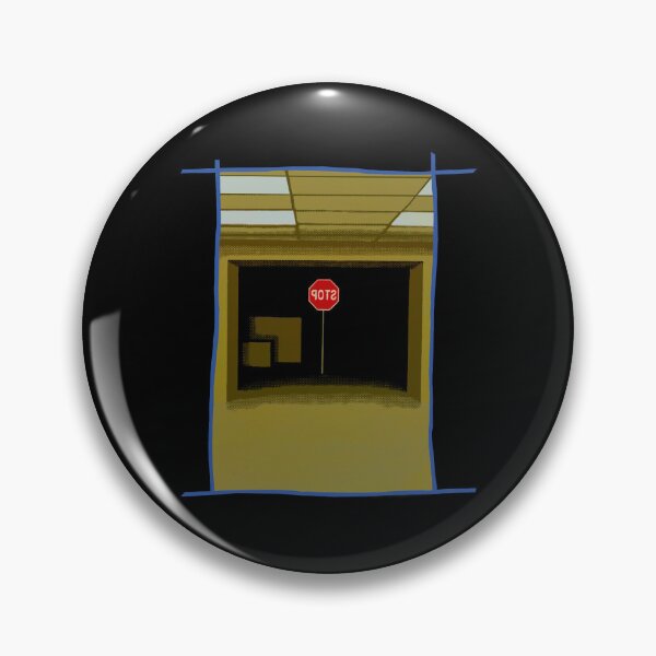 Item preview, Backrooms Door Stop Sign designed and sold by Power Up Prints.