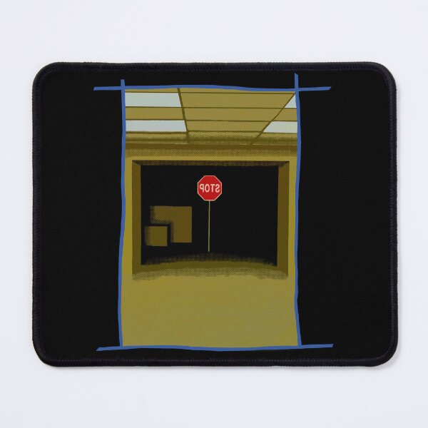 Item preview, Backrooms Door Stop Sign designed and sold by Power Up Prints.