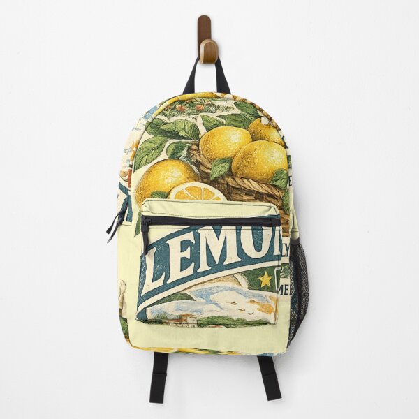 Item preview, Vintage Lemon Club Italian Mediterranean Summer Illustration  designed and sold by NinaVibeStudio.