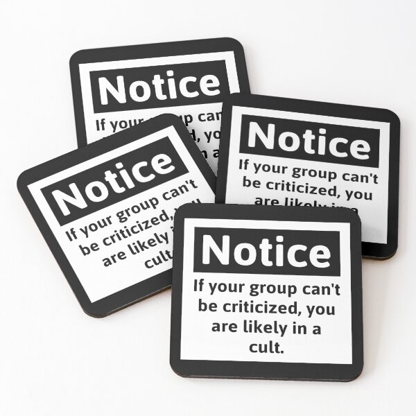 Item preview, If your group can’t be criticized, you are likely in a cult.  designed and sold by Rachel the Artist .