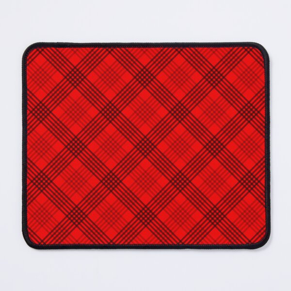 Item preview, Diagonal Plaid Pattern (black lines on red) designed and sold by JMParadis.