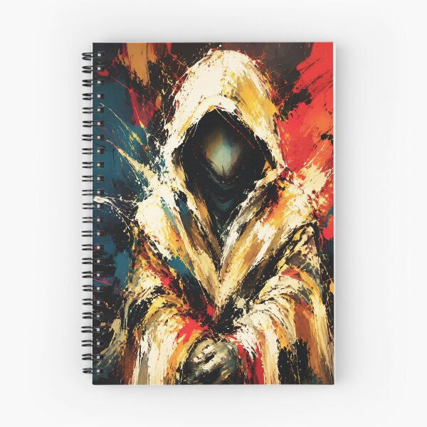 Item preview, Mysterious Hooded Figure – Bold Abstract Expressionist Wall Art designed and sold by RamyGallery.