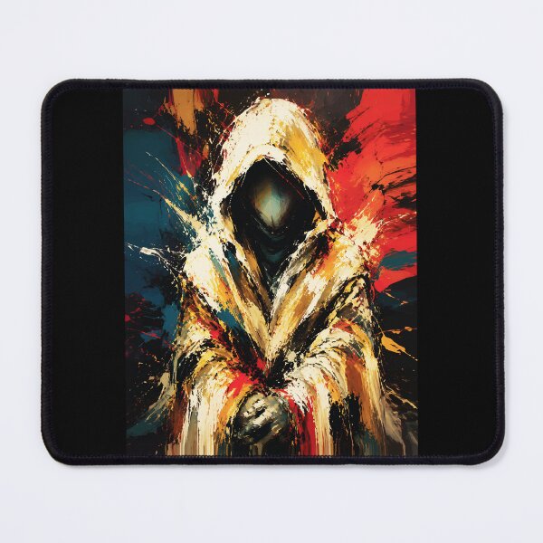 Item preview, Mysterious Hooded Figure – Bold Abstract Expressionist Wall Art designed and sold by RamyGallery.