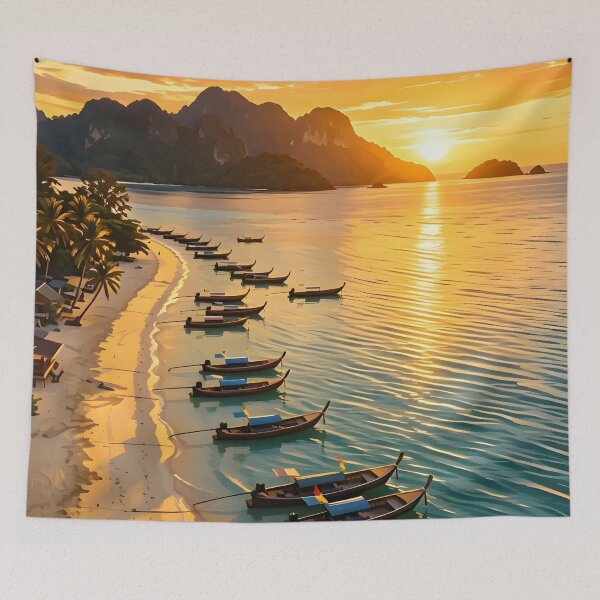 Item preview, Golden Jungle Adventure | Vintage Nature Wall Art designed and sold by Spirit of Siam.