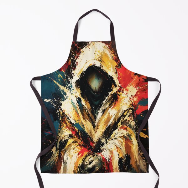 Item preview, Mysterious Hooded Figure – Bold Abstract Expressionist Wall Art designed and sold by RamyGallery.
