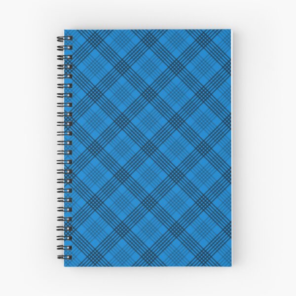 Item preview, Diagonal Plaid Pattern (black lines on blue) designed and sold by JMParadis.