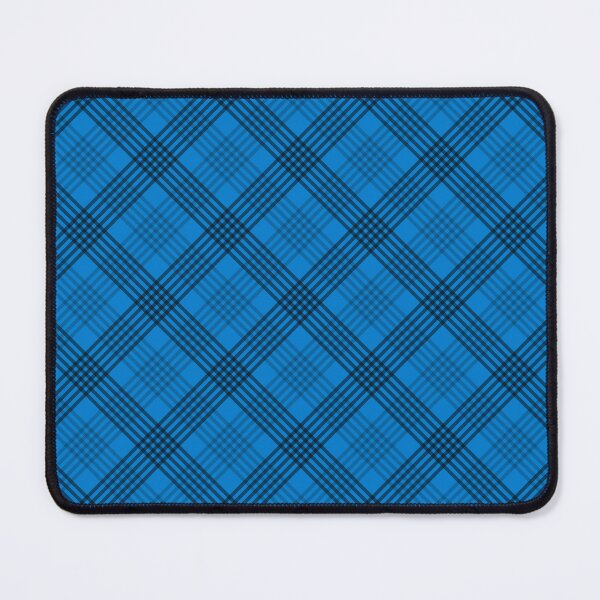 Item preview, Diagonal Plaid Pattern (black lines on blue) designed and sold by JMParadis.