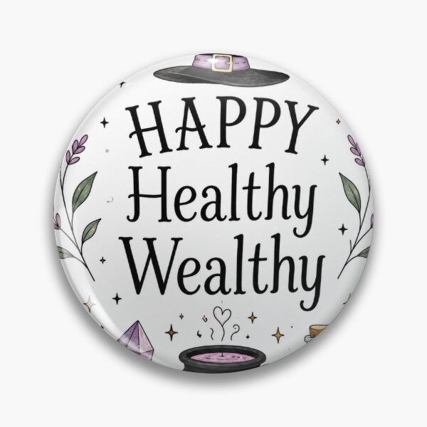 Item preview, WITCHY Mantra: Happy Healthy Wealthy designed and sold by Lovely Visions.