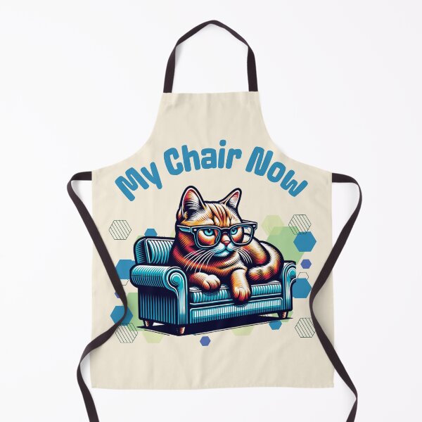Item preview, My Chair Now Funny Cat Lover Design Cute Cat on Armchair Graphic designed and sold by Sachie's Studio.