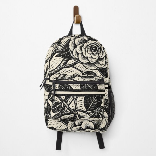 Item preview, Camellia | Botanical Linocut designed and sold by Linoluca.