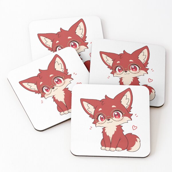 Item preview, Cute Fox With Glasses | Kawaii Original Character Sticker designed and sold by artistanithe.