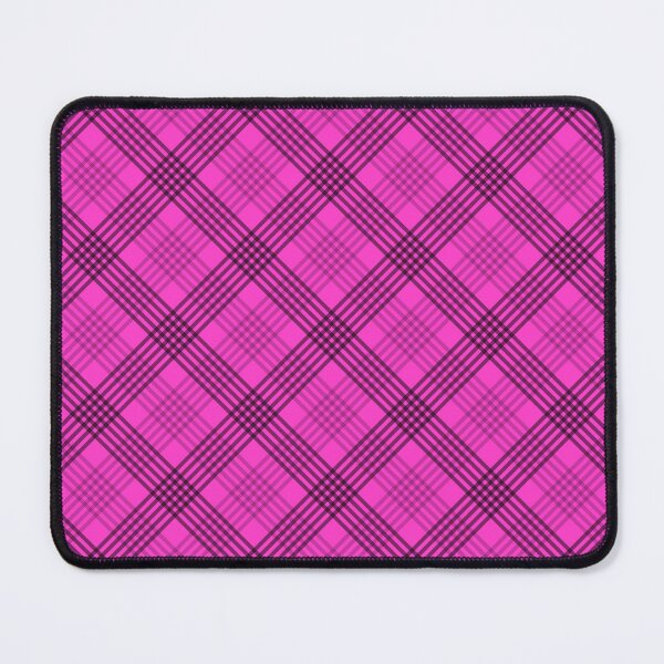 Item preview, Diagonal Plaid Pattern (black lines on pink) designed and sold by JMParadis.