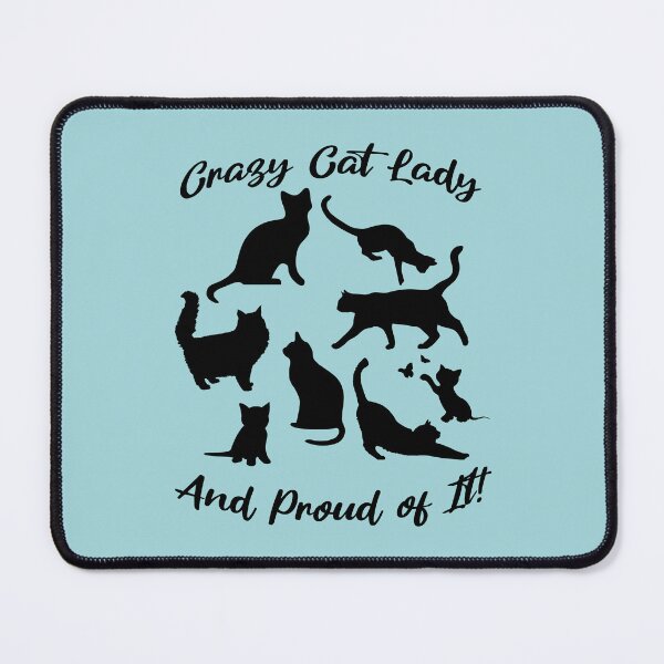 Item preview, Crazy Cat Lady and Proud of It | Funny Cat Lover Gift Design designed and sold by Sachie's Studio.
