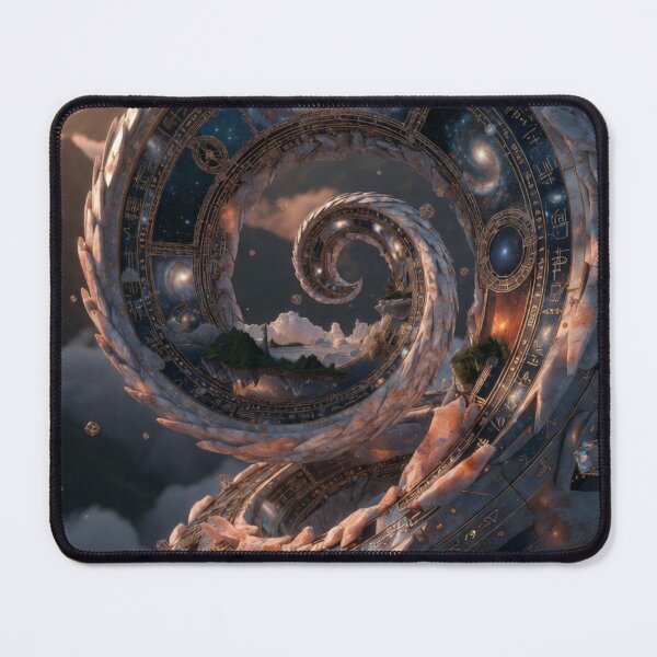 Item preview, Cosmic Serpent Galaxy Spiral Art designed and sold by IntelliMindDesigns.