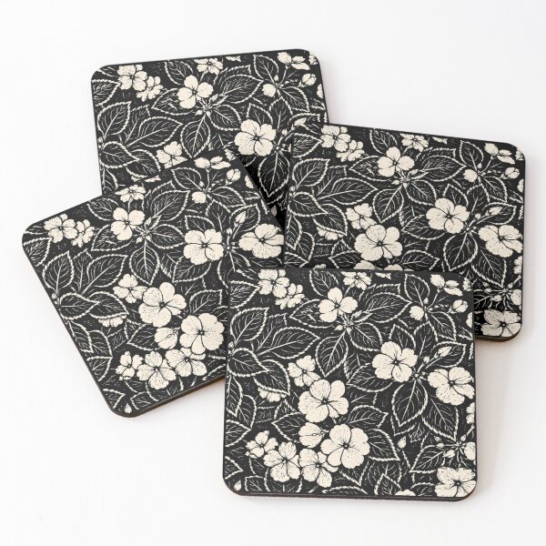 Item preview, Minimalist florals| Botanical Linocut designed and sold by Linoluca.